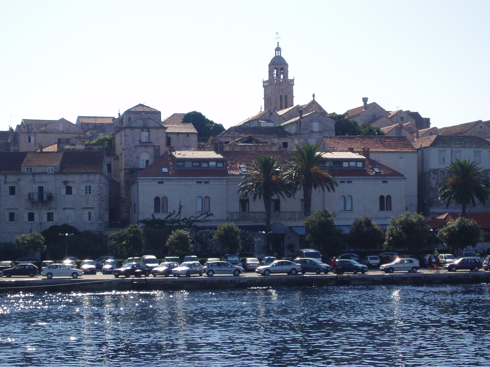 Korčula old town from the sea
