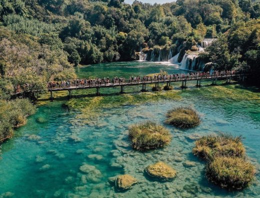 From Split: Krka Waterfalls Tour, Boat Cruise & Swimming