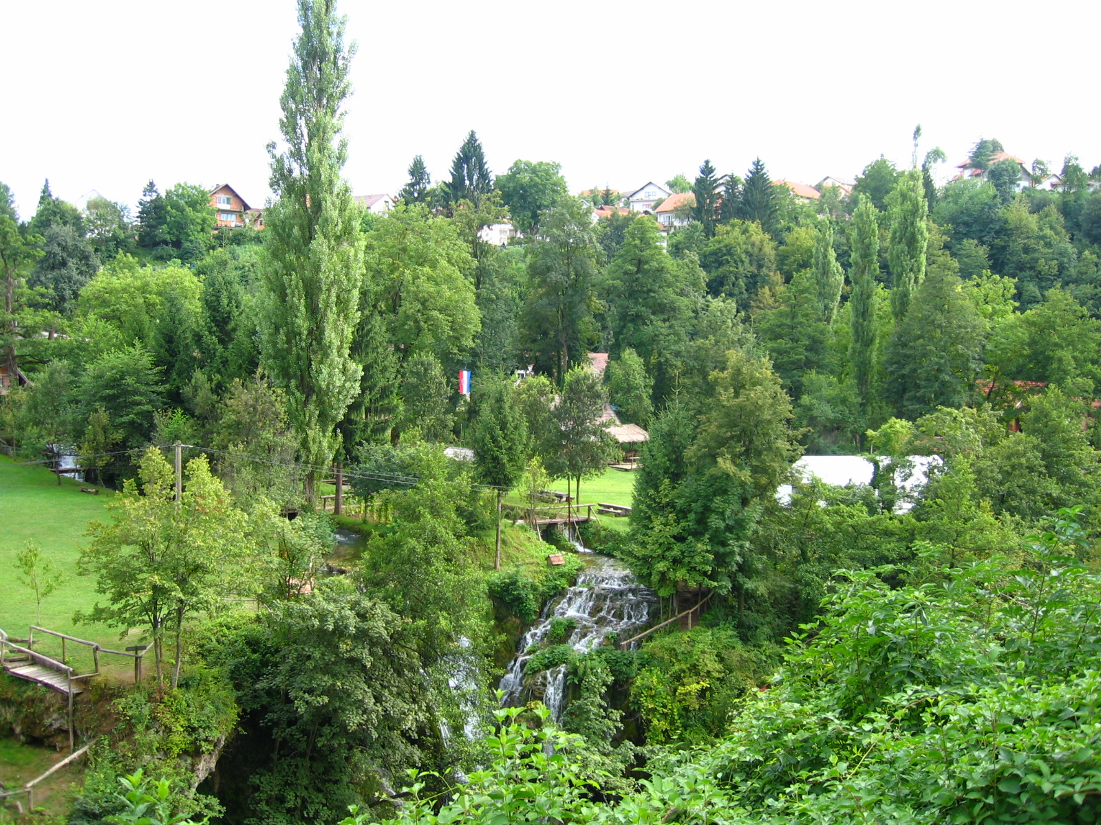 Waterfalls of the watermill village of Rastoke, Slunj